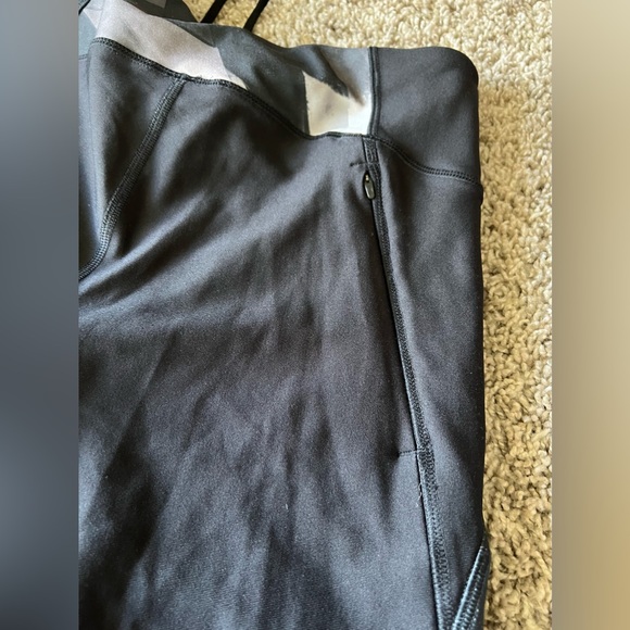 Under Armour Fly Fast Compression Black Multicolor Yoga Run Gym Tights Medium - Picture 5 of 9